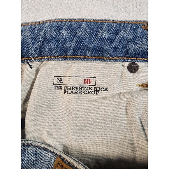 Polo Ralph Lauren Y2K The Chrystie Kick Flare Patchwork Crop 16 Size 16 Girls - Picture 10 of 16